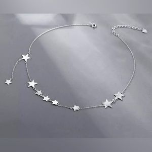 Dazzling Silver Star Necklace